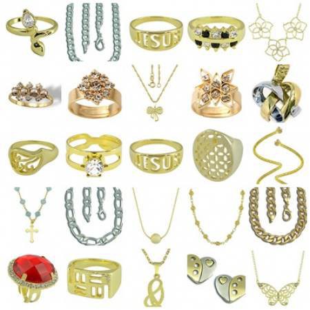 variedades em bijuterias folheados ou prata com  otimos preços a varejo ou em atacado