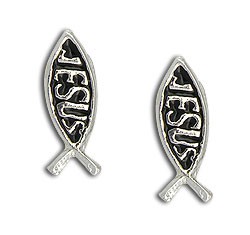 Cód.: BS0572 P  Edição Limitada Brinco folheado a prata em forma de peixe escrito JESUS  Atacado: R$ 2,95  (unid.: par) Varejo: R$ 5,90  (unid.: par) Garantia: 1 ano após a data da compra Prazo de liberação: Até 48 horas (somente dias úteis)