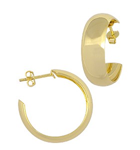 Cód.: BS2253 Brinco de argola liso folheado a ouro  Atacado: R$ 9,45  (unid.: par) Varejo: R$ 18,90  (unid.: par) Garantia: 1 ano após a data da compra Prazo de liberação: Até 48 horas (somente dias úteis)