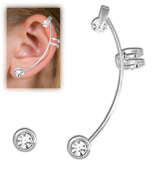 Cód.: BS2280 P Brinco EAR CUFF folheado a prata c/ pedras de strass  Atacado: R$ 8,45  (unid.: par) Varejo: R$ 16,90  (unid.: par) Garantia: 1 ano após a data da compra Prazo de liberação: Até 48 horas (somente dias úteis) Quer preços menores que este? 