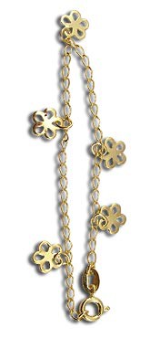 Cód.: P032 Pulseira infantil folheada a ouro  Atacado: R$ 3,75  (unid.: pç) Varejo: R$ 7,50  (unid.: pç) Garantia: 1 ano após a data da compra Prazo de liberação: Até 48 horas (somente dias úteis)